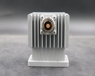 What are the key advantages of using a High Power Waveguide to Coaxial Adapter in RF systems?